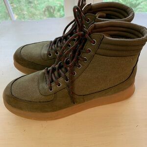Rocket Dog Canvas Bootie Lace-up Olive Green